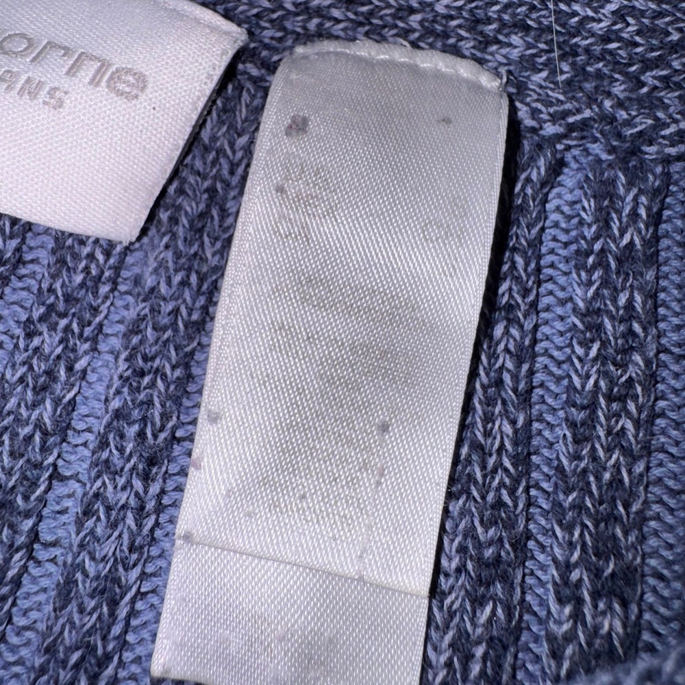 Liz Claiborne Lizwear Jeans Blue Ribbed Knit Sweater Boatneck - Size Small - Picture 4 of 11
